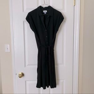 Black Midi Shirt Dress Old Navy